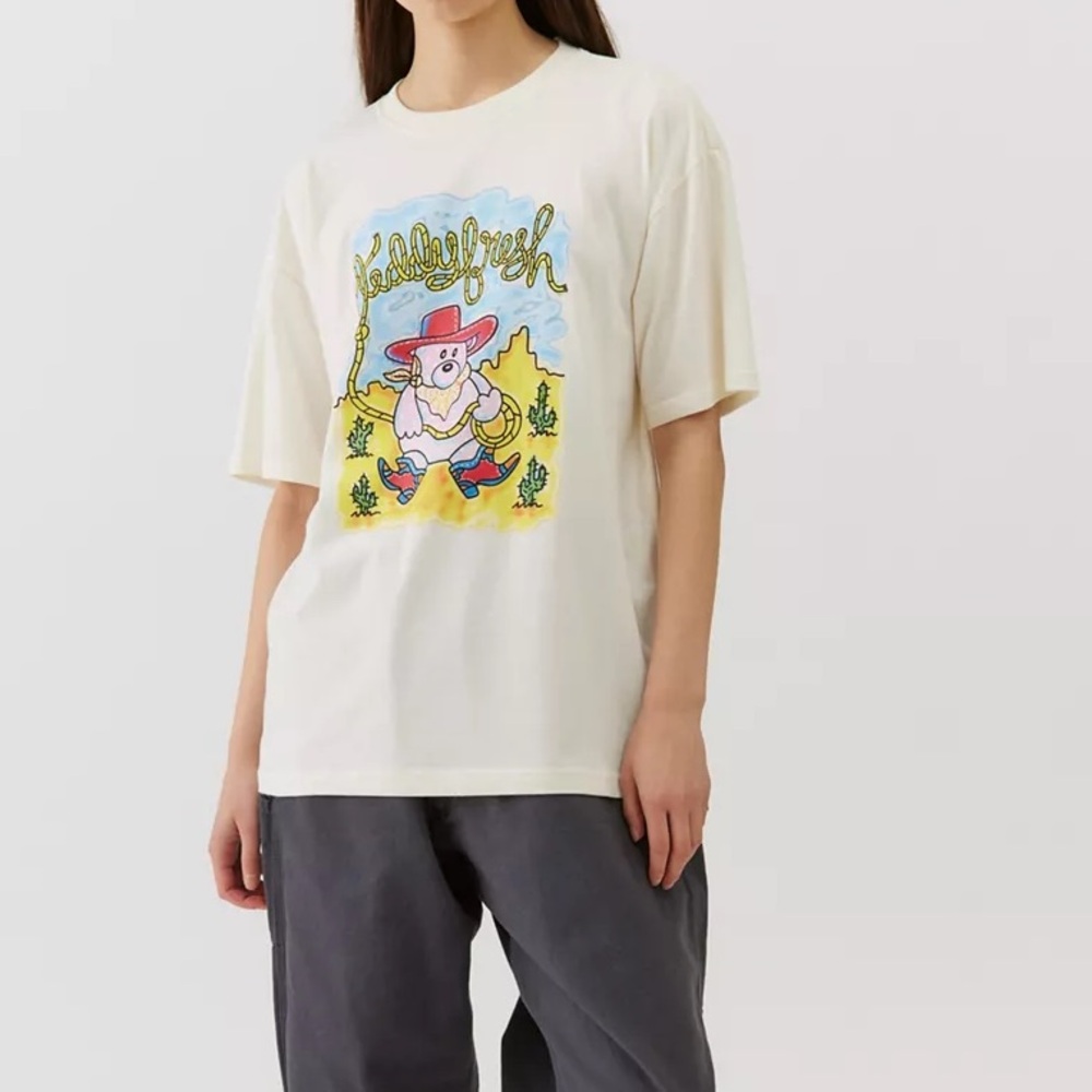 Teddy Fresh Cowboy Ted Tee Beige Medium